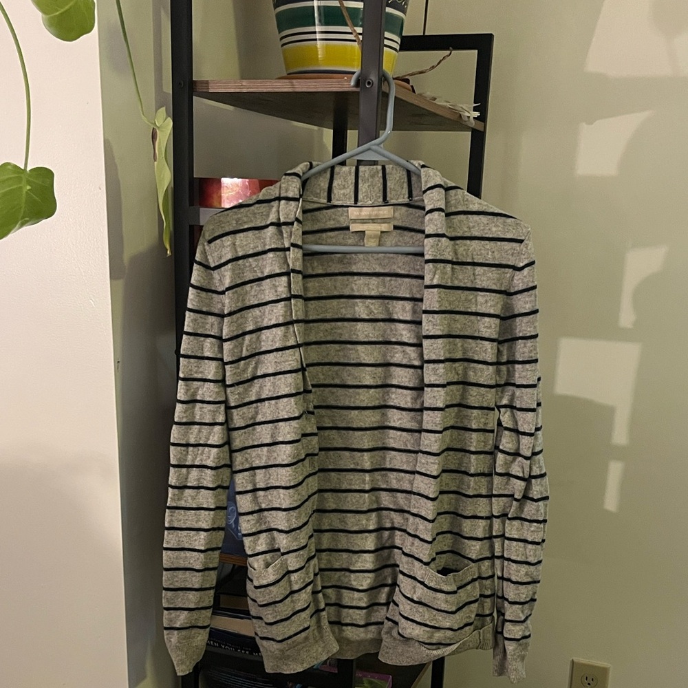 Banana Republic striped cardigan sweater